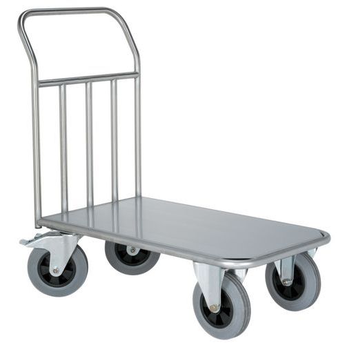 Antikorový plošinový vozík Hupfer, do 500 kg