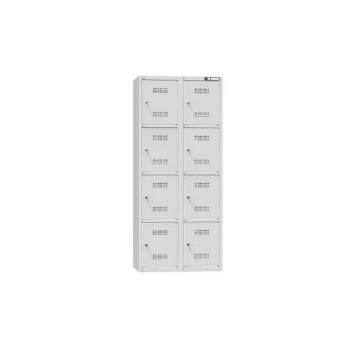 Boxové dobíjacie skrine s cylindrickým zámkom, 800 x 500 x 1850 mm, zásuvka E