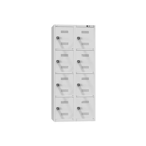 Boxové dobíjacie skrine s mincovým zámkom, 800 x 500 x 1850 mm, zásuvka E, EUR
