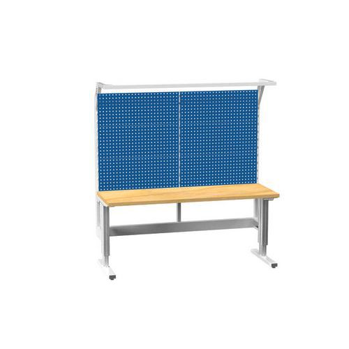 Elektricky nastaviteľné ERGO stoly s nadstavbou, 2000 x 700 x 770 (1170) mm, MULTIPLEX