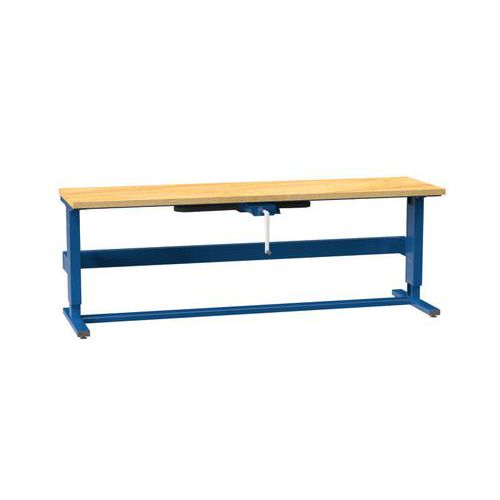 Kľukou nastaviteľné ERGO stoly, 2500 x 700 x 790 (1100) mm, MULTIPLEX