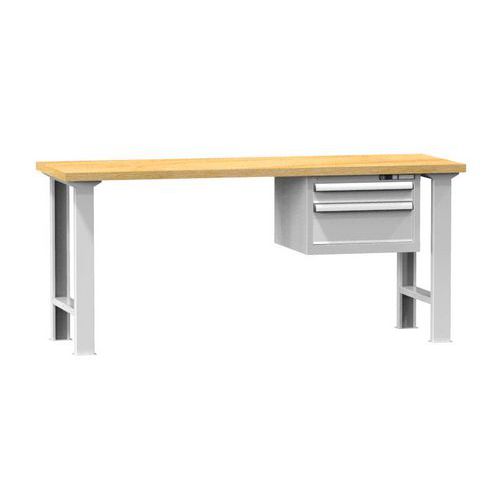 Dielenské stoly KOMBI BB4820, 2000 x 800 x 880 mm, BUK