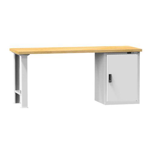 Dielenské stoly KOMBI CB5725, 2500 x 700 x 890 mm, BUK