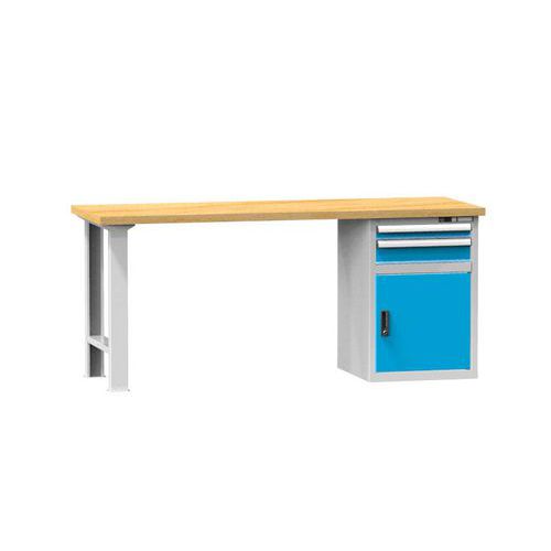 Dielenské stoly KOMBI DB4725, 2500 x 700 x 880 mm, BUK