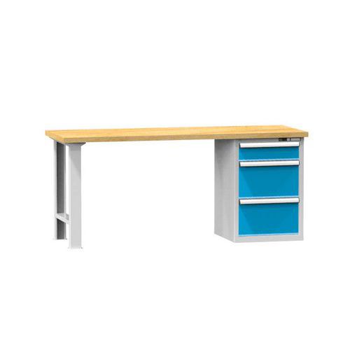 Dielenské stoly KOMBI EM4725, 2500 x 700 x 880 mm, MULTIPLEX