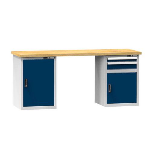 Dielenské stoly KOMBI KB4820, 2000 x 800 x 880 mm, BUK Dielenské stoly KOMBI KB4820, 2000 x 800 x 880 mm, BUK