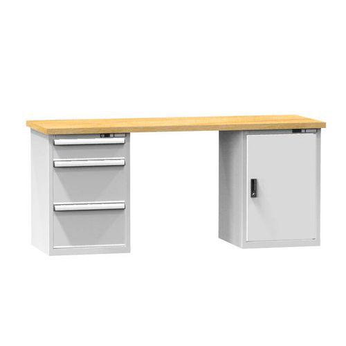 Dielenské stoly KOMBI LM4725, 2500 x 700 x 880 mm, MULTIPLEX