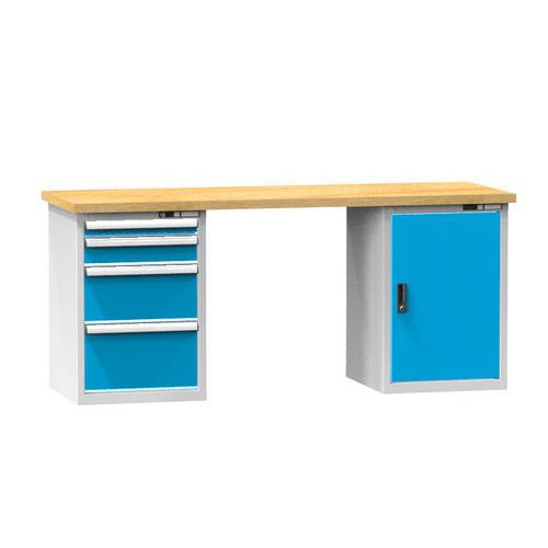 Dielenské stoly KOMBI MM4825, 2500 x 800 x 880 mm, MULTIPLEX