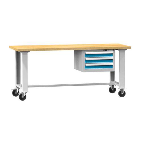 Mobilné dielenské stoly MPS3-820M, 2000 x 800 x 880 mm, MULTIPLEX