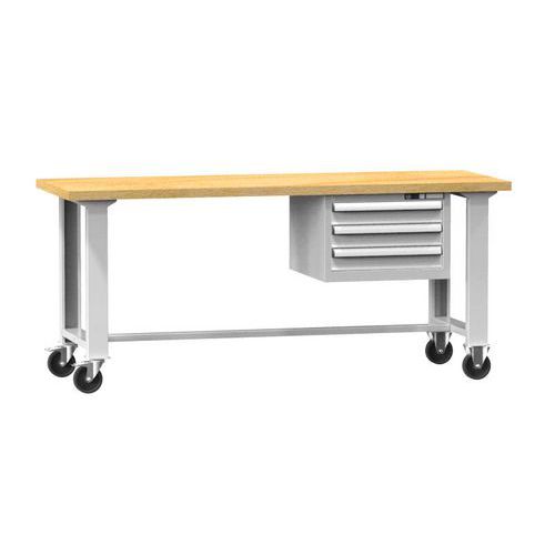 Mobilné dielenské stoly MPS3-820M, 2000 x 800 x 880 mm, MULTIPLEX