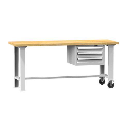 Mobilné dielenské stoly MPS6-715, 1500 x 700 x 880 mm, BUK
