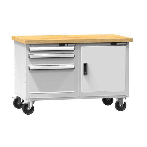Mobilné dielenské stoly PPS-5M, 1200 x 700 x 810 mm, MULTIPLEX