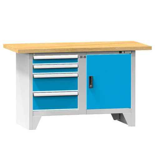 Modulárne dielenské stoly PS1-2M, 1500 x 700 x 880 mm, MULTIPLEX