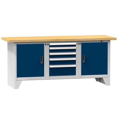 Modulárne dielenské stoly PS2-2M, 2000 x 700 x 880 mm, MULTIPLEX Modulárne dielenské stoly PS2-2M, 2000 x 700 x 880 mm, MULTIPLEX