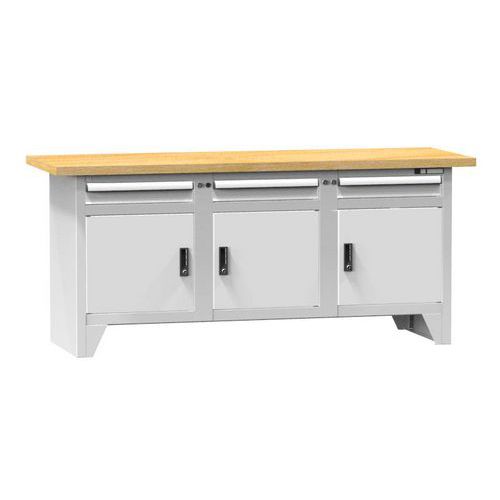 Modulárne dielenské stoly PS2-3, 2000 x 700 x 880 mm, BUK