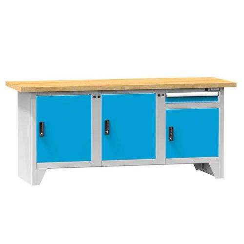 Modulárne dielenské stoly PS2-4M, 2000 x 700 x 880 mm, MULTIPLEX