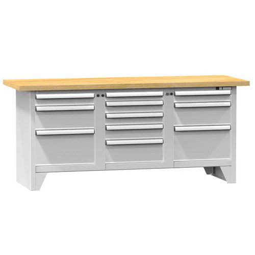 Modulárne dielenské stoly PS2-6, 2000 x 700 x 880 mm, BUK