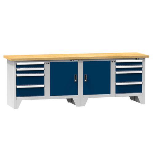 Modulárne dielenské stoly PS3-1, 2500 x 700 x 880 mm, BUK Modulárne dielenské stoly PS3-1, 2500 x 700 x 880 mm, BUK