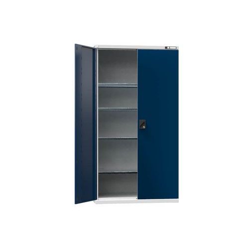 Kovové dielenské skrine na náradie SK1, 1950 x 1044 x 625 mm, 4 police, šedá
