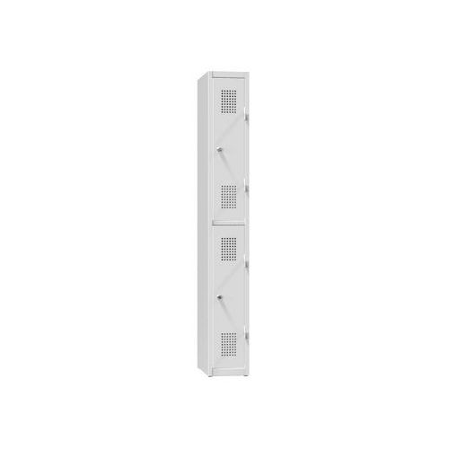 Kovové šatníkové skrine 2-box na sokli, polené, 400 x 500 x 1850 mm