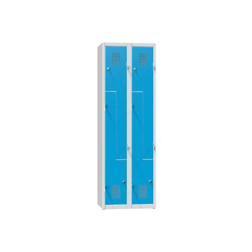 Šatníkové skrinky kovové Z 4-dvierkové, 600 x 500 x 1850 mm
