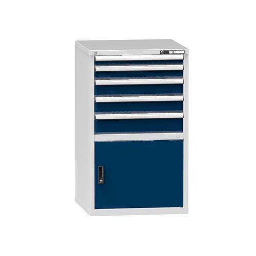 Dielenské zásuvkové skrine ZB, 1215 x 731 x 753 mm, 5 zásuviek, 1 skrinka, šedá Dielenské zásuvkové skrine ZB, 1215 x 731 x 753 mm, 5 zásuviek, 1 skrinka, šedá