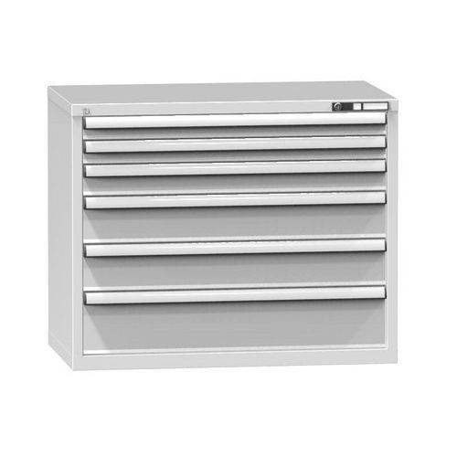 Dielenské zásuvkové skrine ZC, 850 x 1037 x 600 mm, 6 zásuviek, sivá
