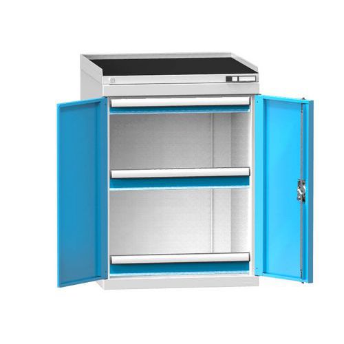 Strojové skrine ZDS3, 3 zásuvky, 1010 x 731 x 620 mm, sivá