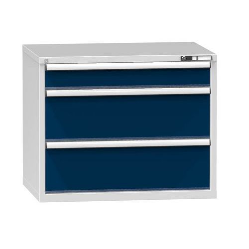 Dielenské zásuvkové skrine ZG, 3 zásuvky, 840 x 1037 x 753 mm, sivá