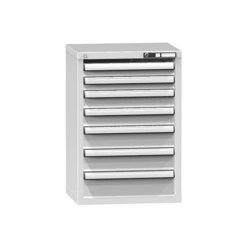 Dielenské zásuvkové skrine ZN, 7 zásuviek, 840 x 578 x 464 mm, sivá