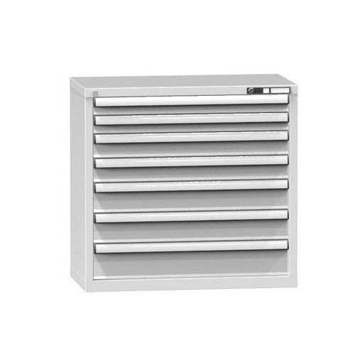Dielenské zásuvkové skrine ZR, 7 zásuviek, 840 x 884 x 464 mm, sivá