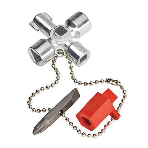 Univerzálny kľúč Knipex na rozvodné skrine, zamykací systém 44 mm