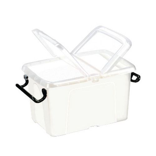 Plastové úložné boxy CEP Strata s vekom