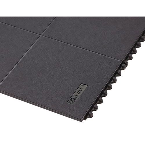 Cushion Ease Solid™ ESD Anti-Static Rubber Tile, čierna, 91 x 91 x 1,9 cm