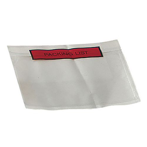 Nalepovacie obálky na dokumenty Pac-List, Packing list
