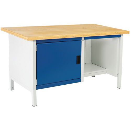 Dielenský stôl Bott Cubio Storage, 84 x 150 x 75 cm, 1 skrinka, polica, linoleum/multiplex