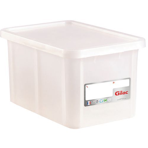 Stohovateľné nádoby Gilac s vekom, HACCP, 12 - 55 l