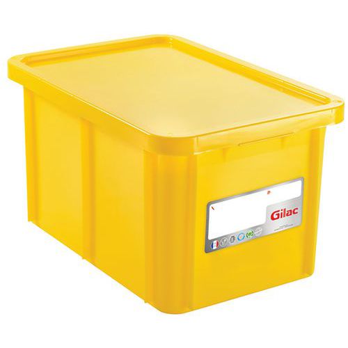 Stohovateľné nádoby Gilac s vekom, HACCP, 12 - 55 l