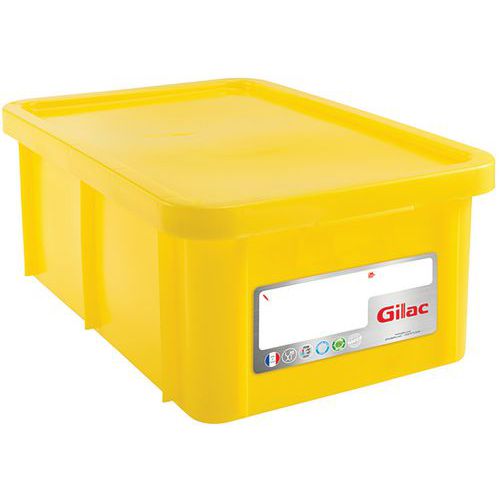 Stohovateľné nádoby Gilac s vekom, HACCP, 12 - 55 l
