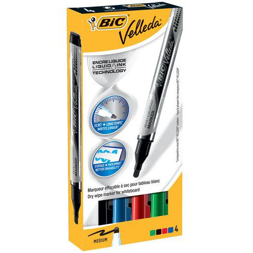 Popisovače BIC Velleda Pocket, stierateľné
