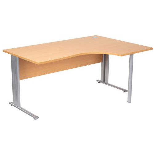 Kancelárske stoly Manutan Expert, 72 x 160 - 180 x 110 cm, pravé/ľavé prevedenie, buk