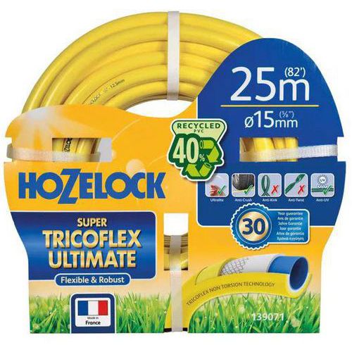 Zavlažovacia sada - Hozelock Super Tricoflex Ultimate, 15 mm x 20 m, žltá