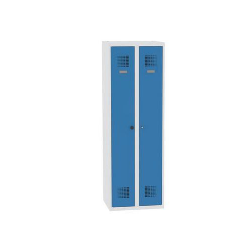 Zvárané skrinky Rachel, 2 priehradky, šírka 600 mm, cylindrický zámok