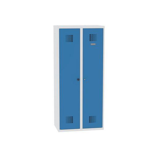 Zvárané skrinky Rachel, 2 priehradky, šírka 800 mm, cylindrický zámok