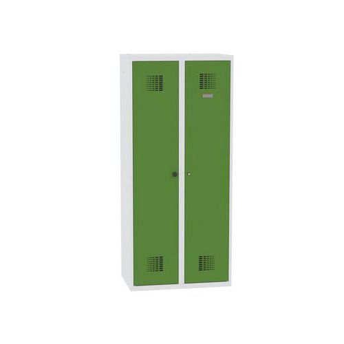 Zvárané skrinky Rachel, 2 priehradky, šírka 800 mm, cylindrický zámok