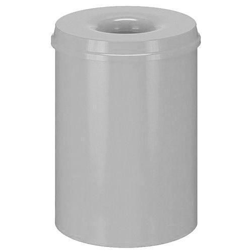 Kovové samozhášacie odpadkové koše Hole, objem 30 l