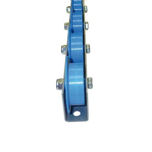 Univerzálne kladkové lišty, plast, šírka 41 mm, rozstup 75 - 125 mm