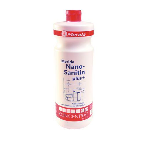 Čistiaci prostriedok na kúpeľne Merida Nano Sanitin, 1 l, 4 ks