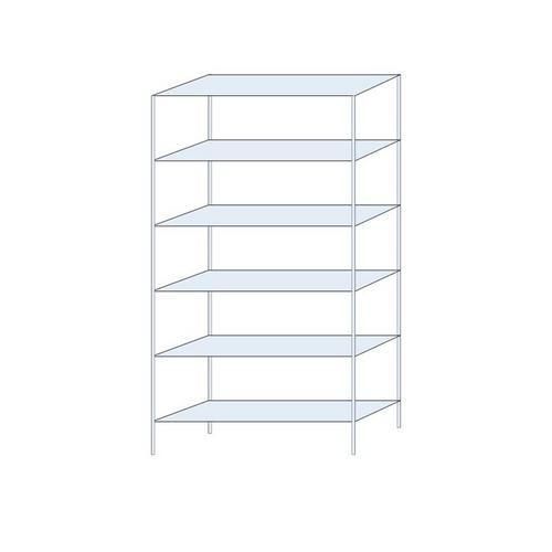 Bezskrutkové kovové regály Ogmios