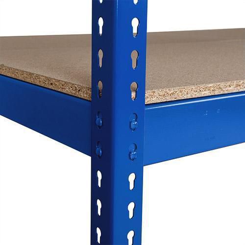 Prídavné drevotrieskové police, 183 cm, 440 kg, modré